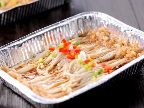 渭城锡纸烤金针菇